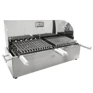 Churrasqueira Portátil Inox A Carvão - Poligrill 2g5ic