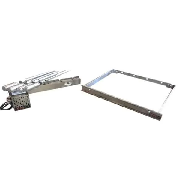 Kit Giratório 5 Espetos Inox para Churrasqueiras Pré Moldada - Imagem 2