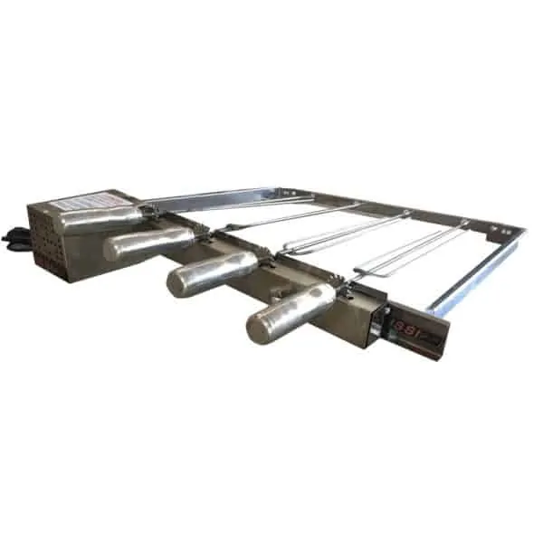 Kit Giratório 5 Espetos Inox para Churrasqueiras Pré Moldada