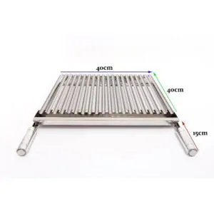 Grelha Argentina (Parrilha) 40x40 cm de Inox para Churrascos