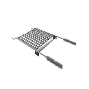Grelha Argentina Parrilla 0419 Inox 40x39 com Coletor de Gordura Hausshop