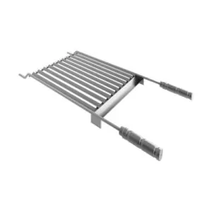 Grelha Argentina Parrilla 0420 Inox 40x50 com Coletor de Gordura Hausshop