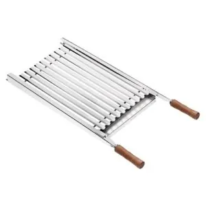 Grelha de aço inox argentina 34x50cm - TRAMONTINA