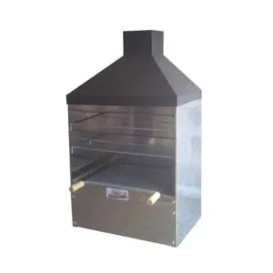 Churrasqueira Inox luxo Com Coifa Gourmet Parede ou Bancada Tamanho 65